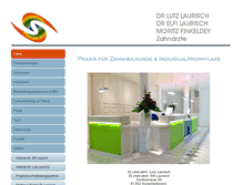 Tablet Screenshot of dr-laurisch.de